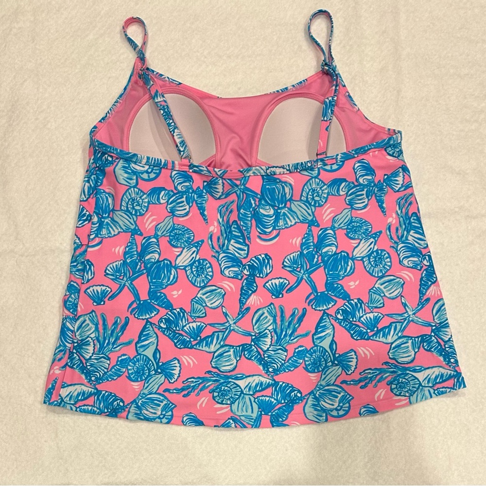 Stella Parker Pink & Blue Shell-Print 2- Piece - Picture 4 of 5